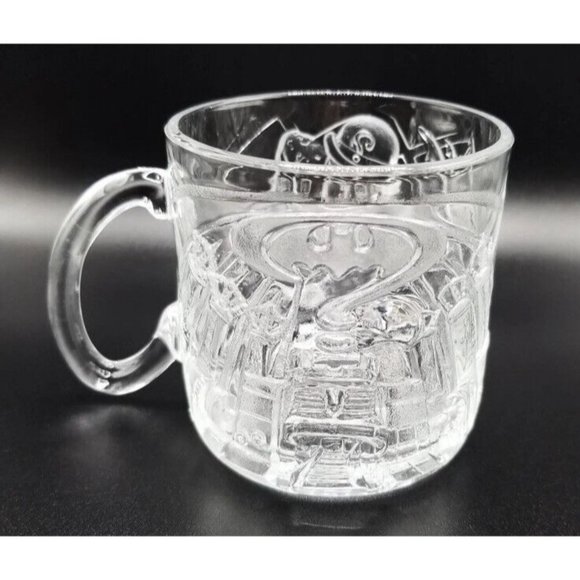 1995 McDonalds Batman Forever "The Riddler" Glass Mug - Excellent Condition - Picture 2 of 7